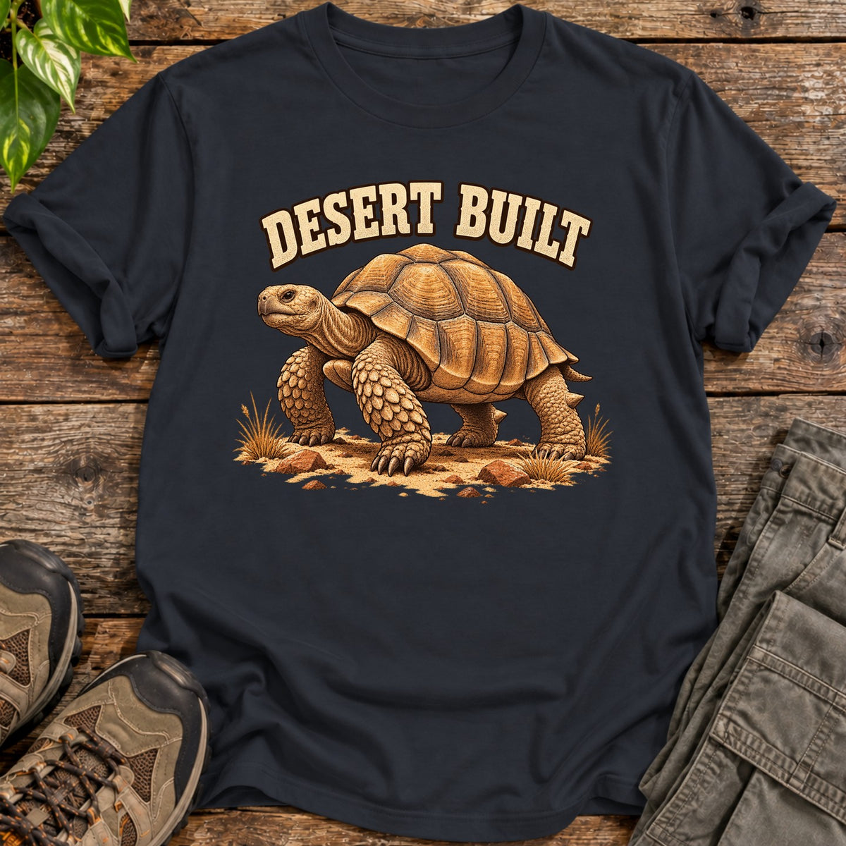 Desert Built Tortoise Graphic T-Shirt - Black