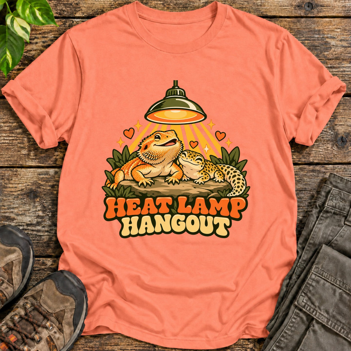 Reptile Hangout Shirt - Heather Orange