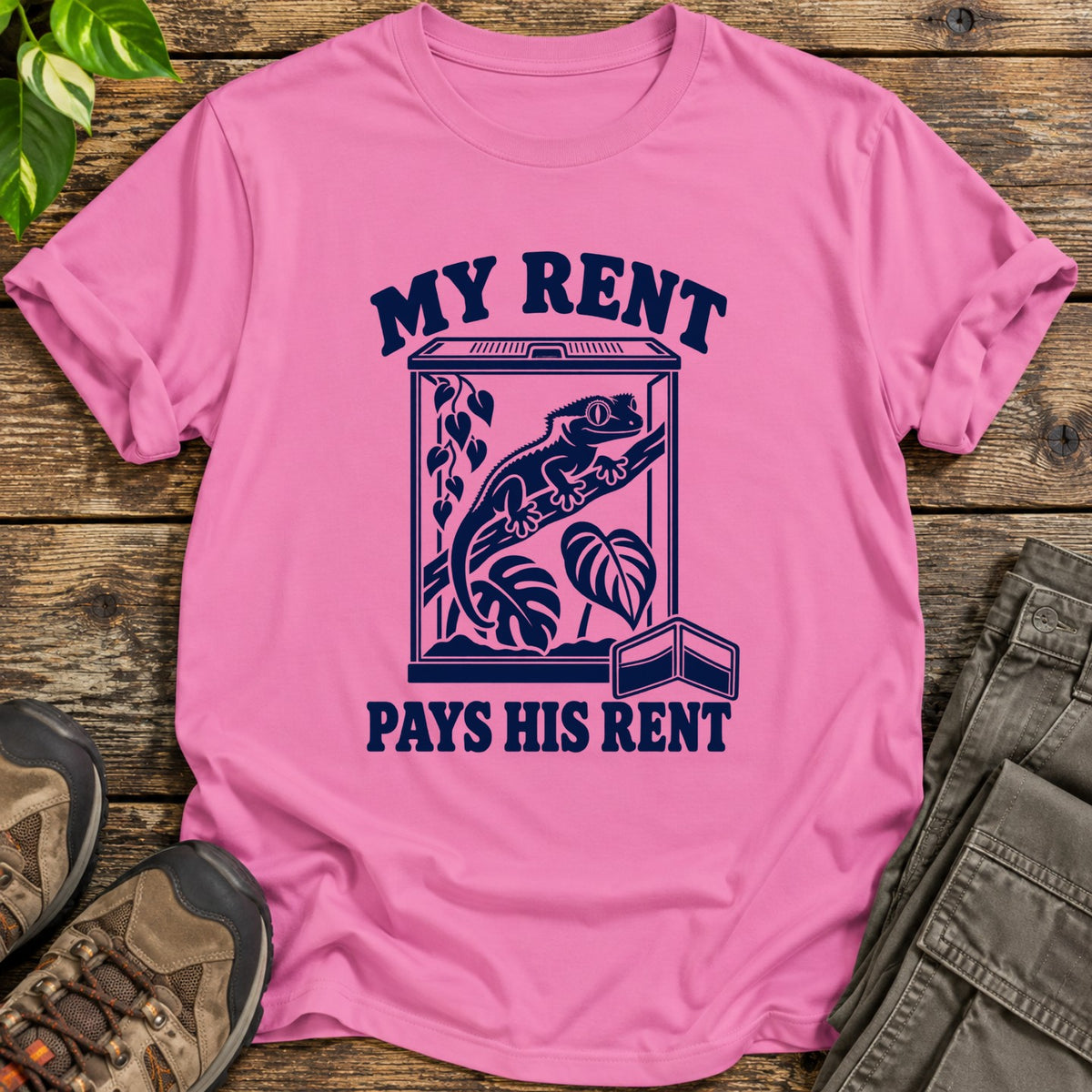 My Rent Pays His Rent T-Shirt - Azalea