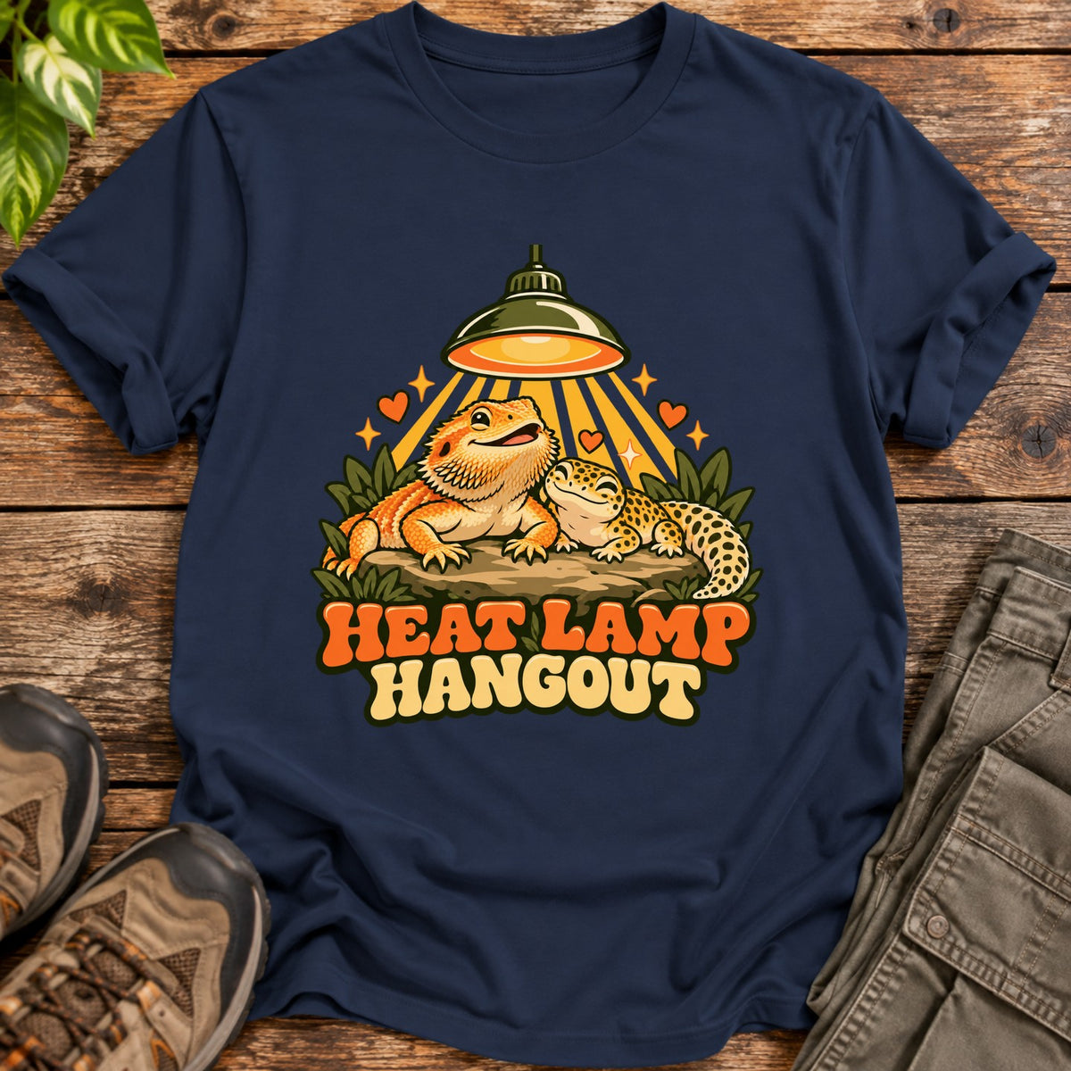 Reptile Hangout Shirt - Navy