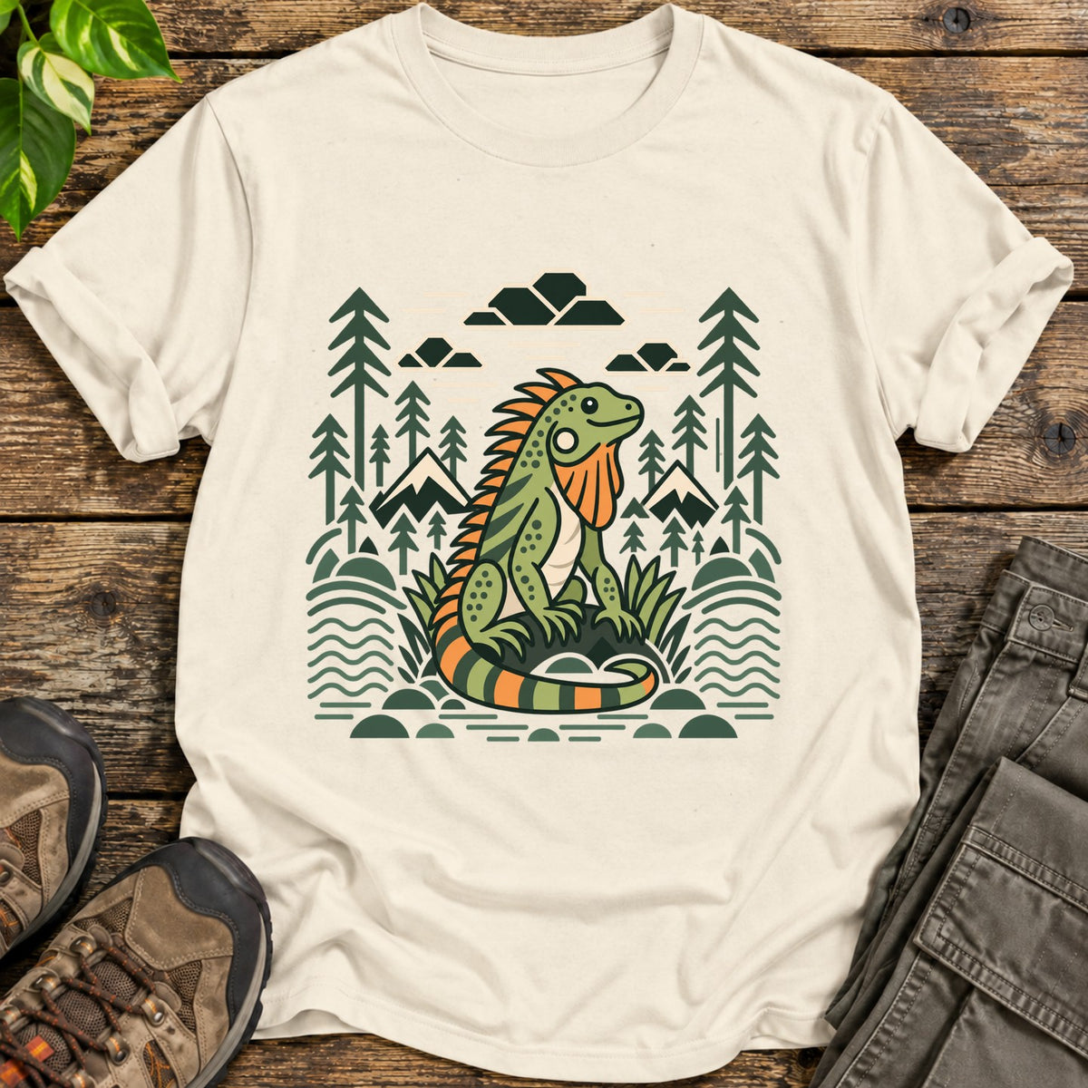 Cloudcrest Iguana Iguana T-Shirt - Natural