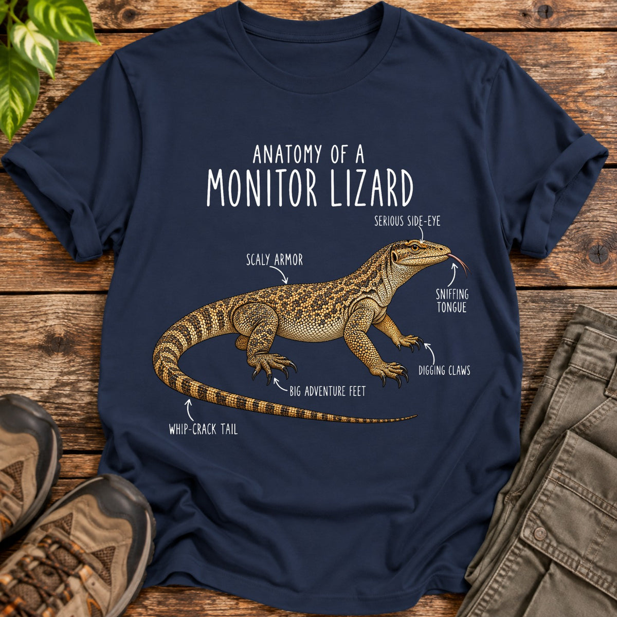 Monitor Lizard Anatomy - Navy