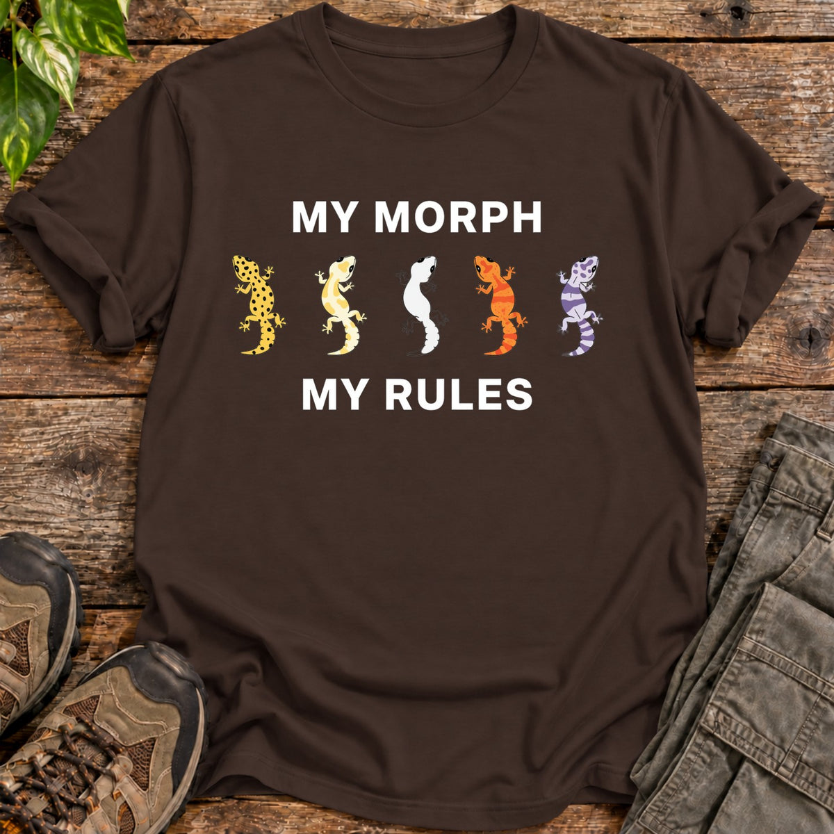 My Morph My Rules T-Shirt - Dark Chocolate