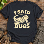 Bug Seeker Bearded Dragon T-Shirt - Black