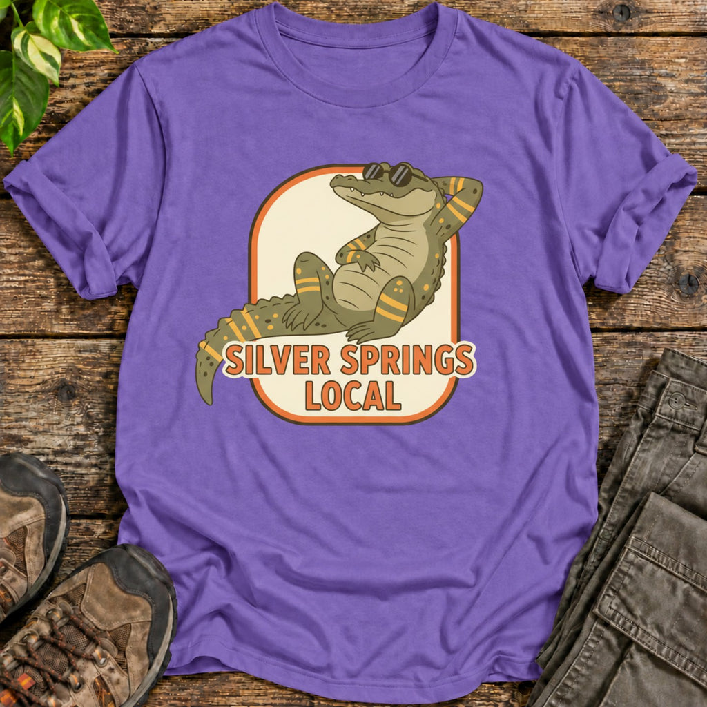 Silver Springs Local Alligator T-Shirt - Heather Purple