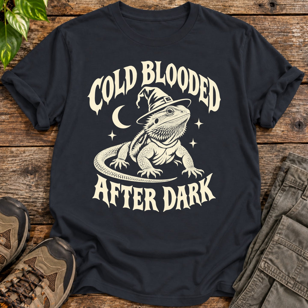 Cold Blooded After Dark Bearded Dragon T-Shirt - Black