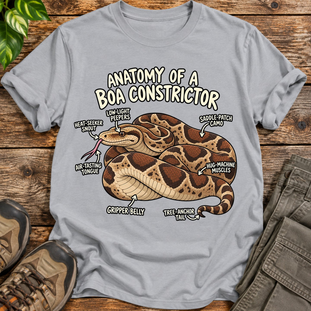Anatomy of a Boa Constrictor T-Shirt - Sport Grey