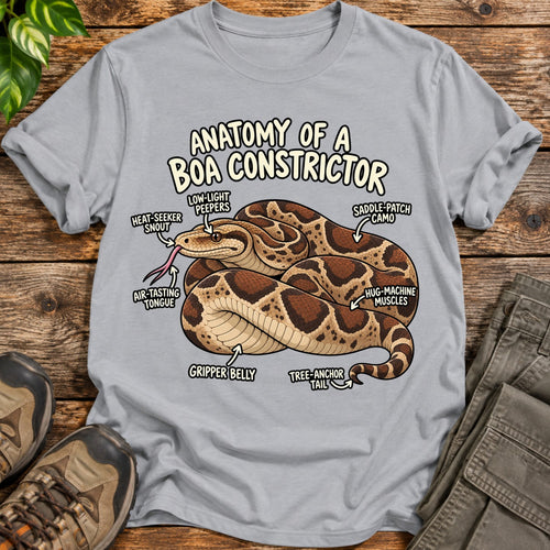 Anatomy of a Boa Constrictor T-Shirt - Sport Grey