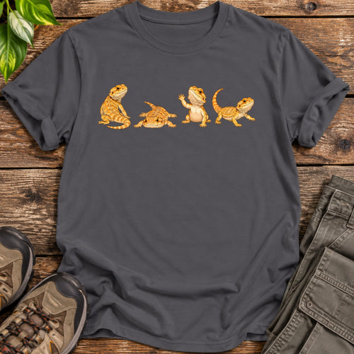 Bearded Dragon Personality Pack T-Shirt - Charcoal