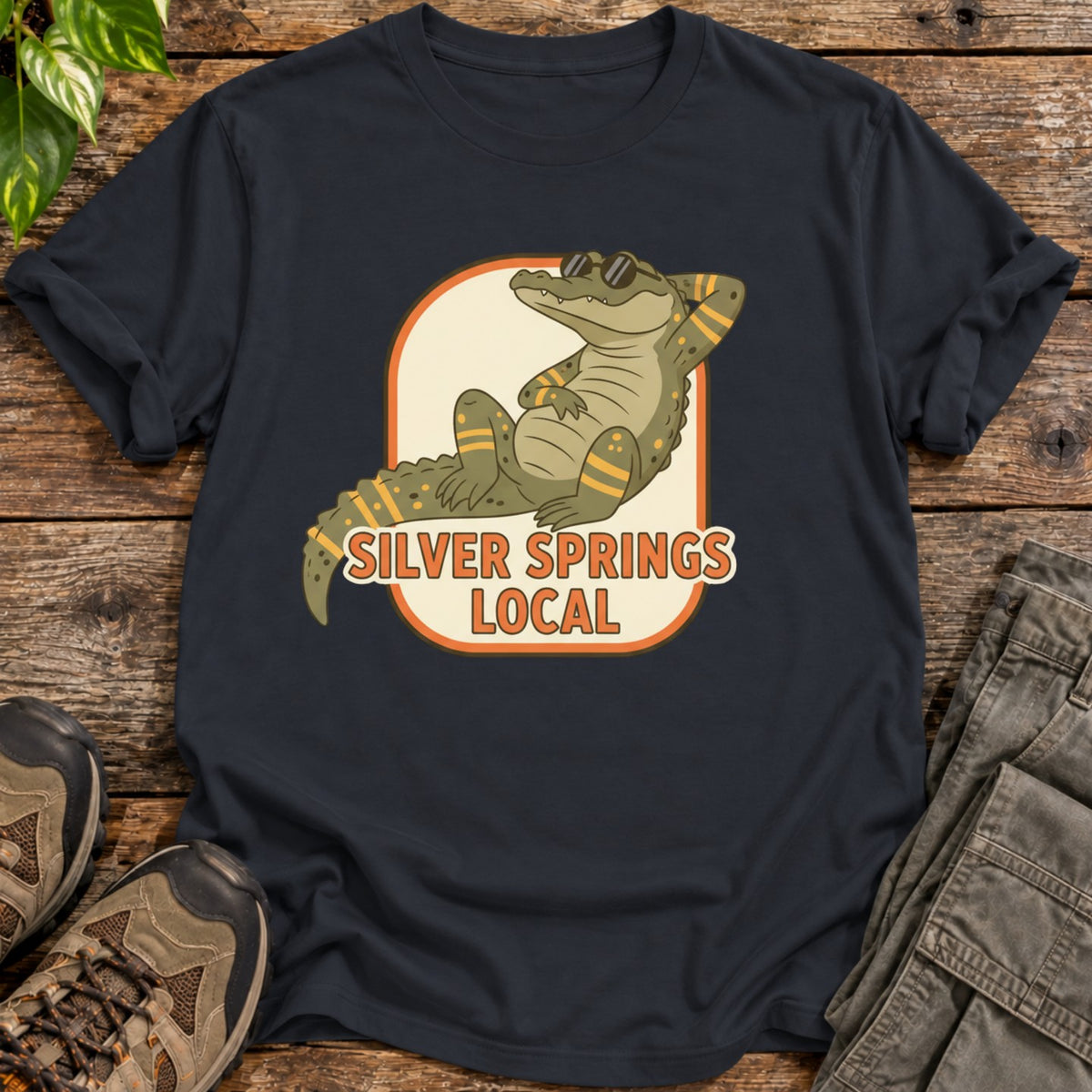 Silver Springs Local Alligator T-Shirt - Black