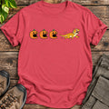 Bearded Dragon Halloween Pumpkin Chase T-Shirt - Heather Red