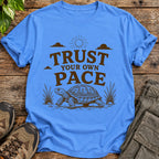 Trust Your Own Pace Turtle T-Shirt - Carolina Blue