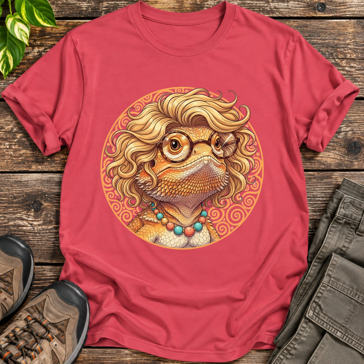 Blousy Bob Shirt - Heather Red