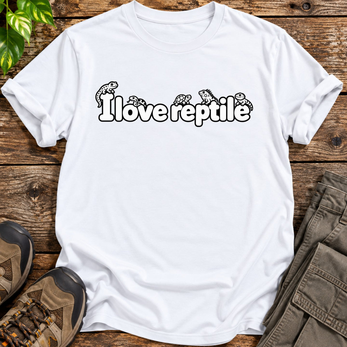 I Love Reptile T-Shirt - White