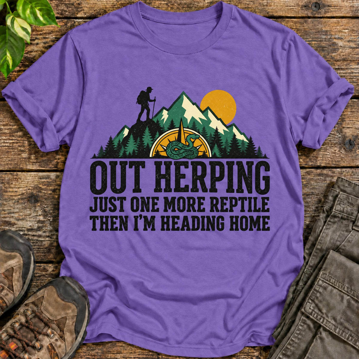 Out Herping Reptile Society - Heather Purple