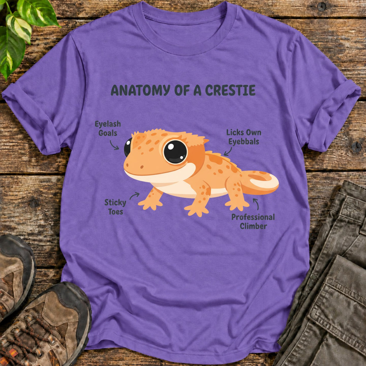 Anatomy of Creastie Shirt - Heather Purple