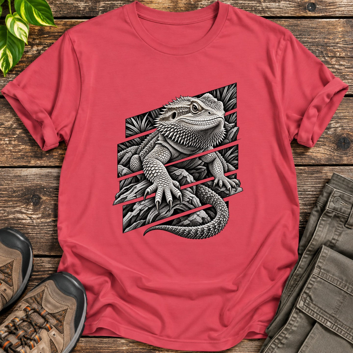 Bearded Dragon Through - Heather Red