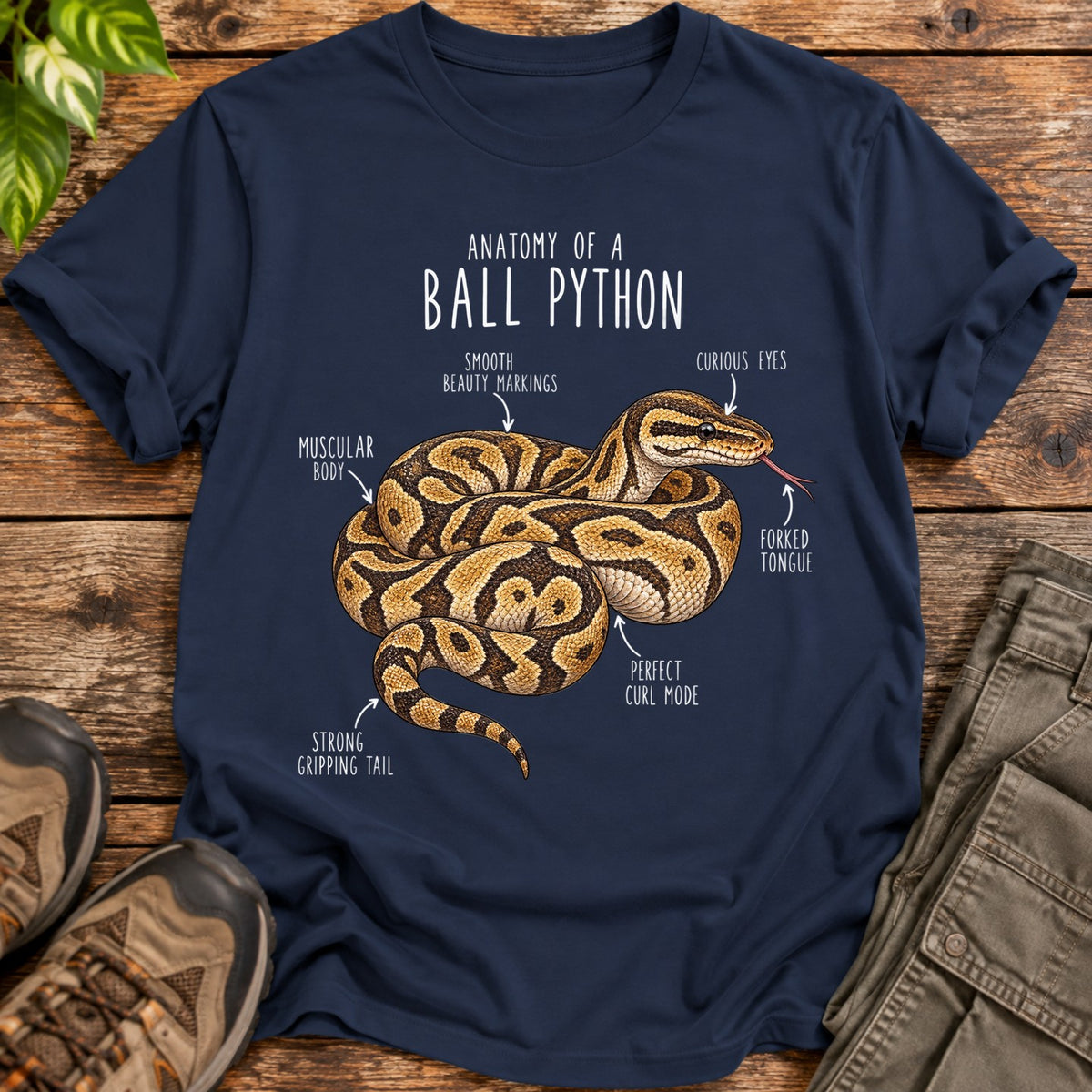 Ball Python Anatomy - Navy