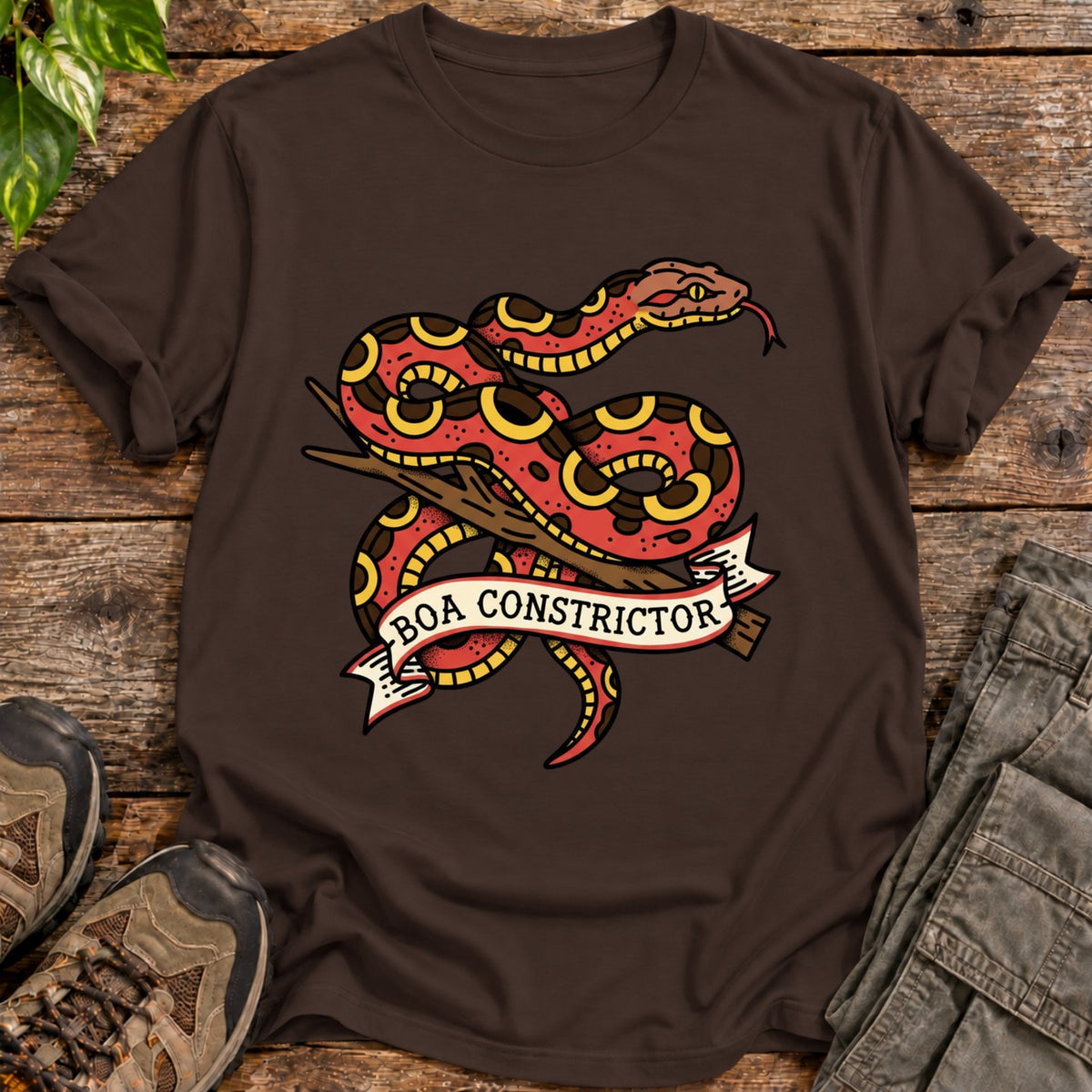 Boa Flash Style Shirt - Dark Chocolate