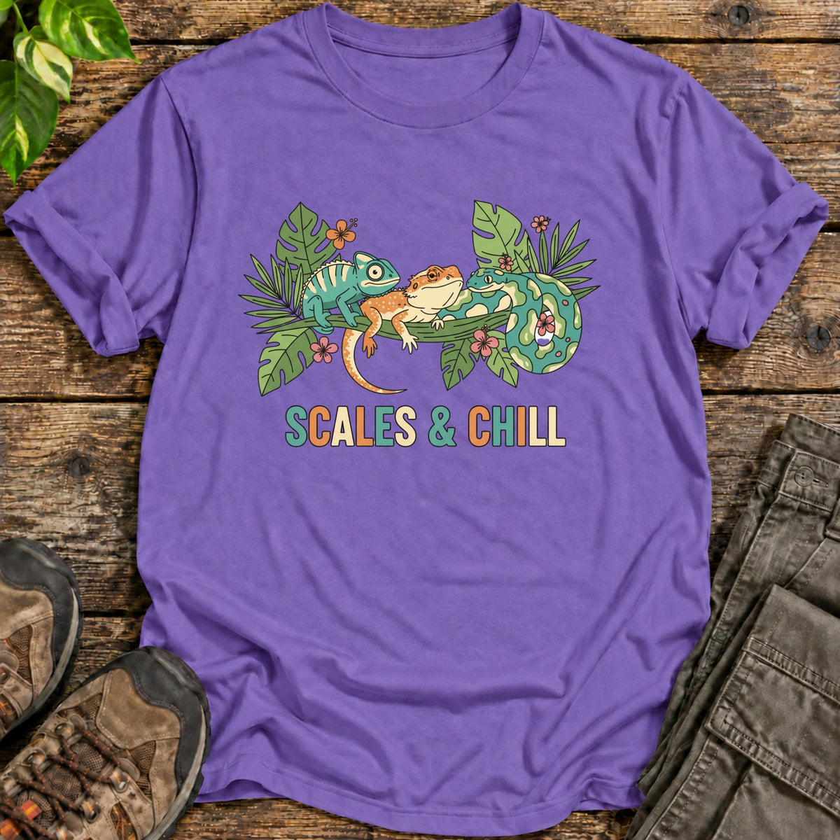 Scales & Chill Shirt - Heather Purple