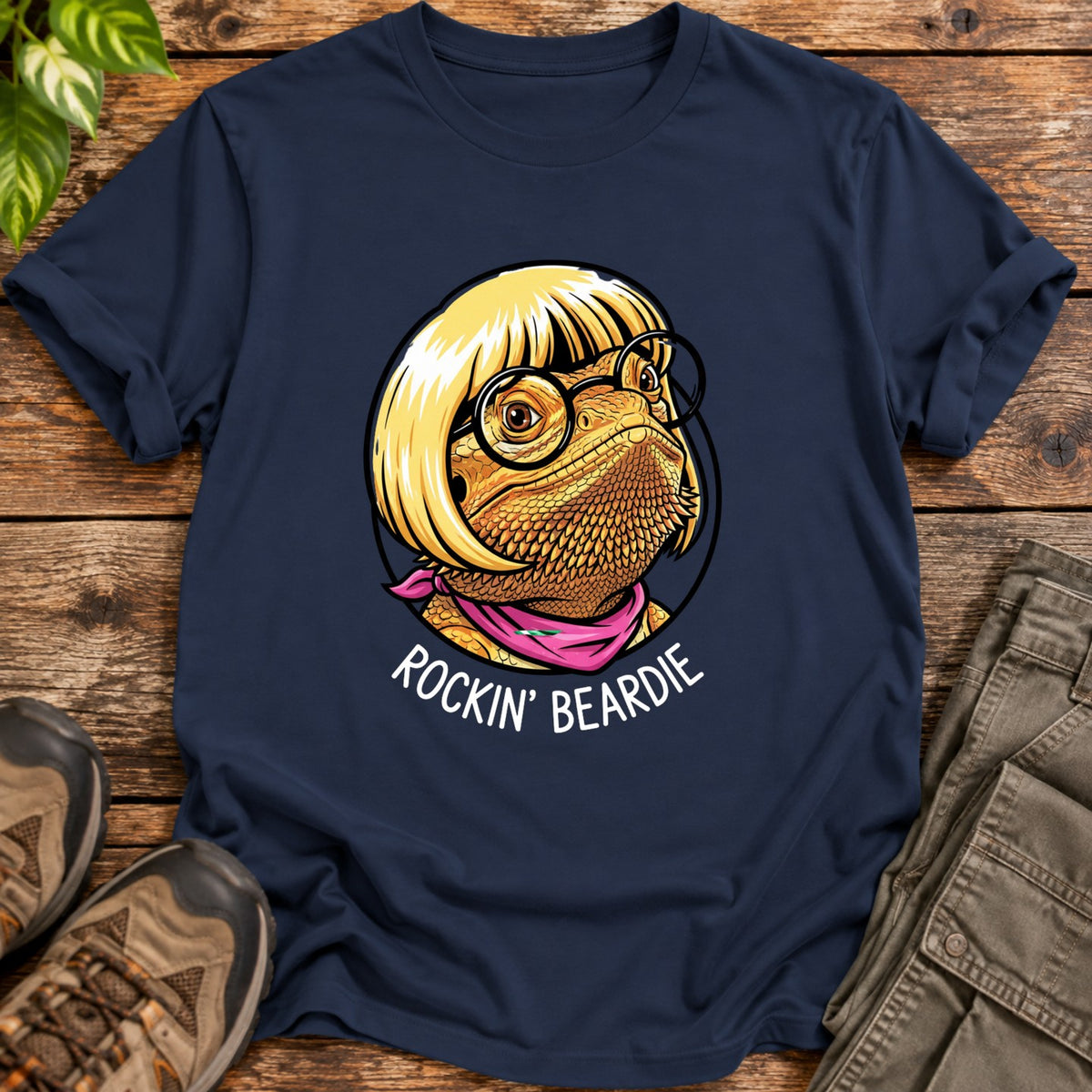 Rockin Beardie Shirt - Navy