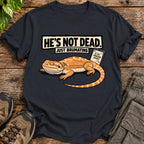 Just Brumating Bearded Dragon T-Shirt - Black
