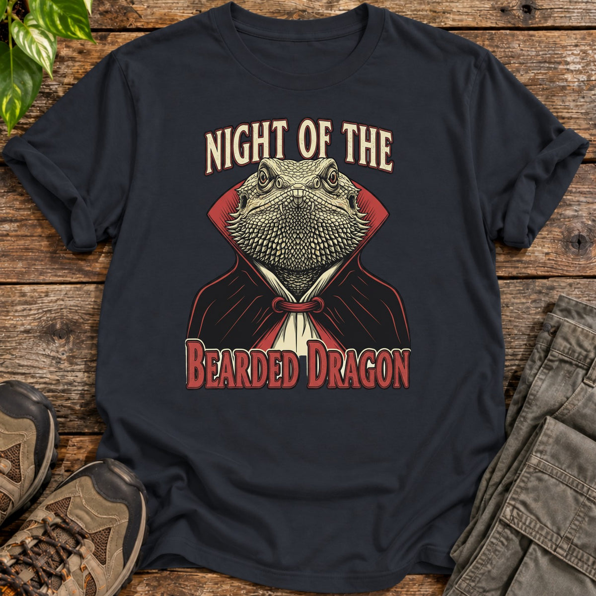 Night of the Bearded Dragon T-Shirt - Black