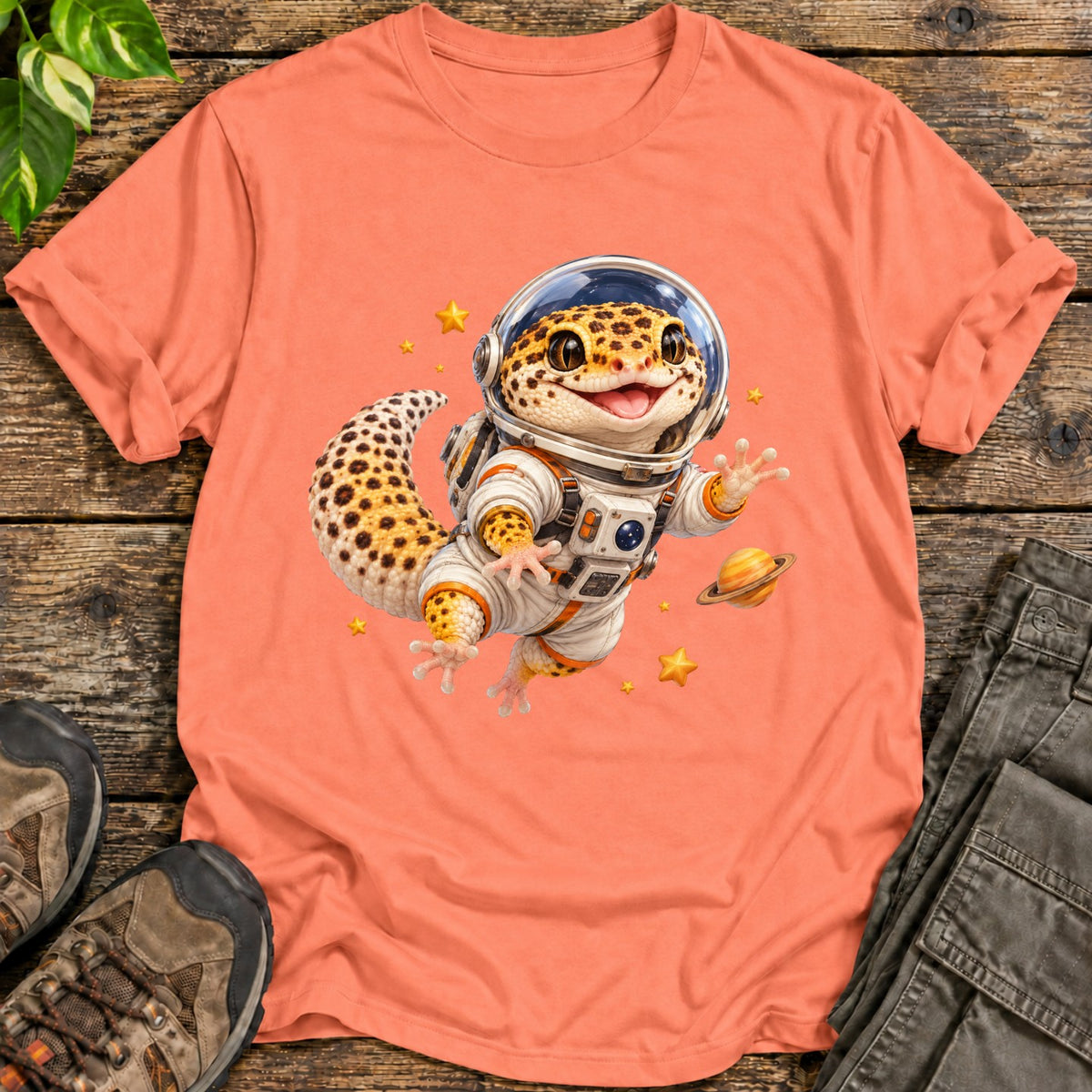 Leopard Gecko Astronaut - Heather Orange