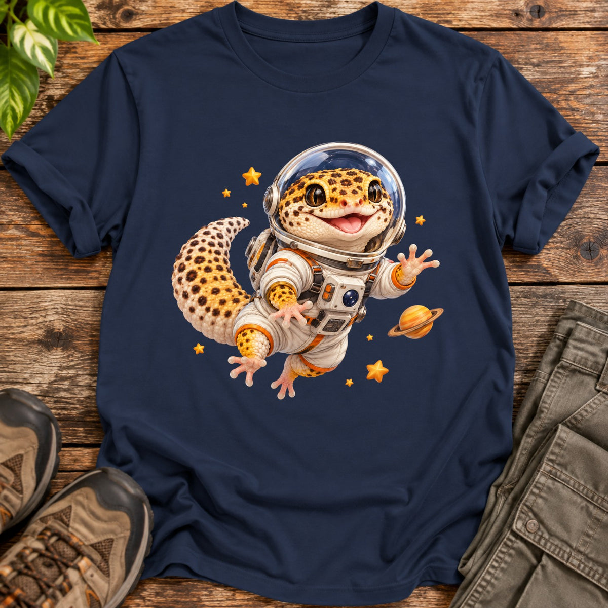 Leopard Gecko Astronaut - Navy