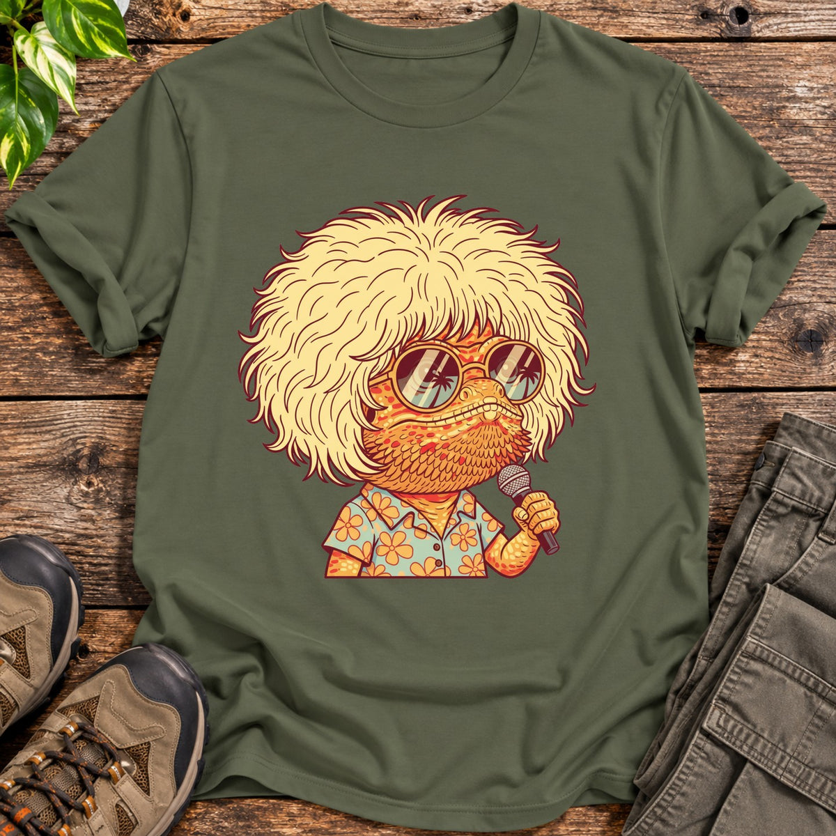 Beardie Bob Shirt - Military Green