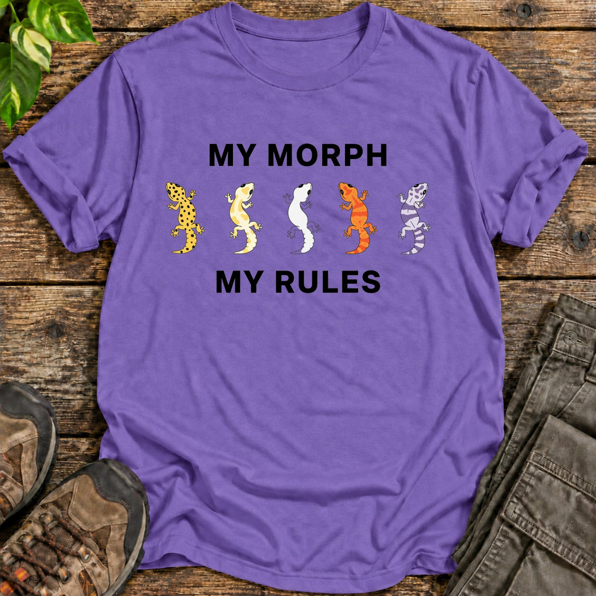 My Morph My Rules T-Shirt - Heather Purple
