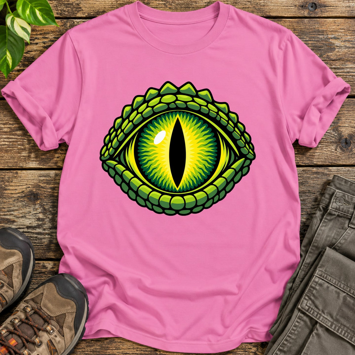 Cold Blooded Gaze Reptile T-Shirt - Azalea