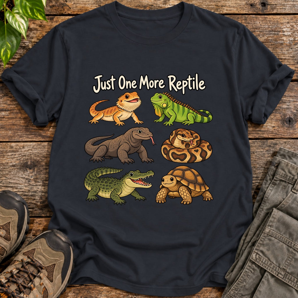 One More Reptile T-Shirt - Black