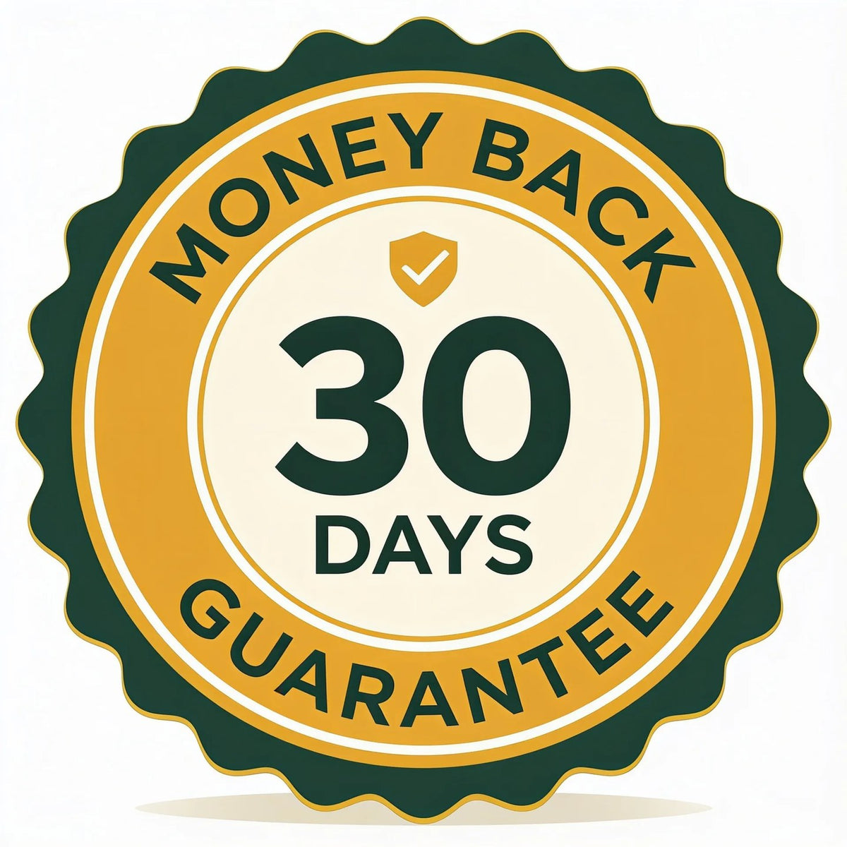 30 day money back guarantee