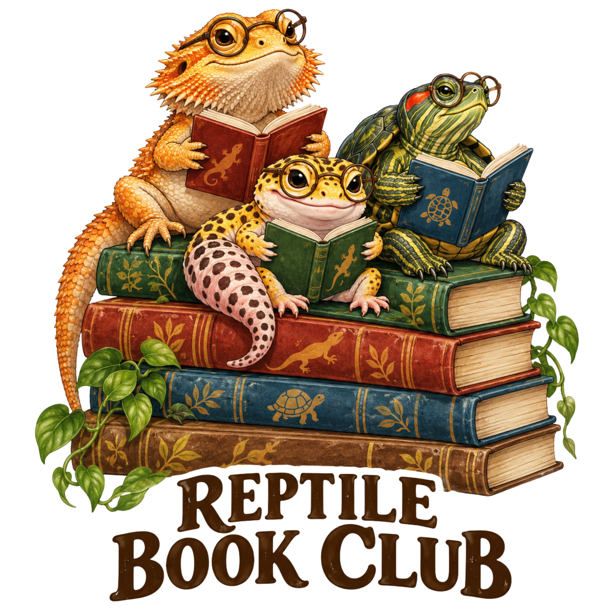 Reptile Book Club design