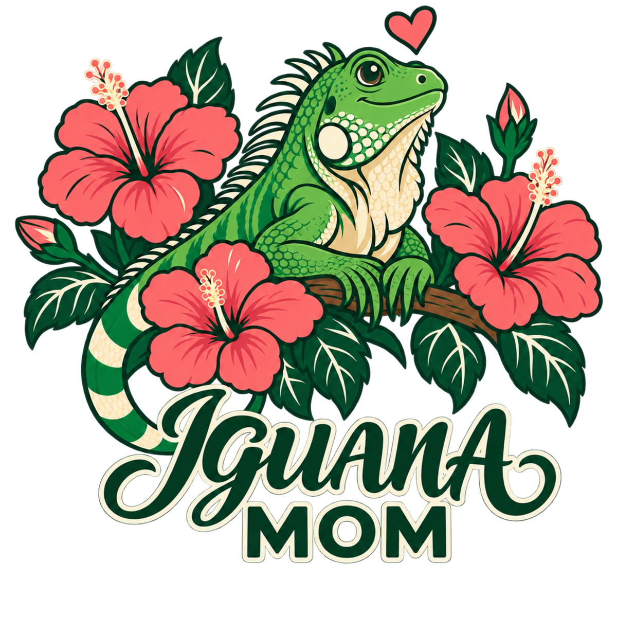 Iguana Mom Shirt design