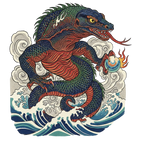 Traditional Art Komodo Dragon Shirt design