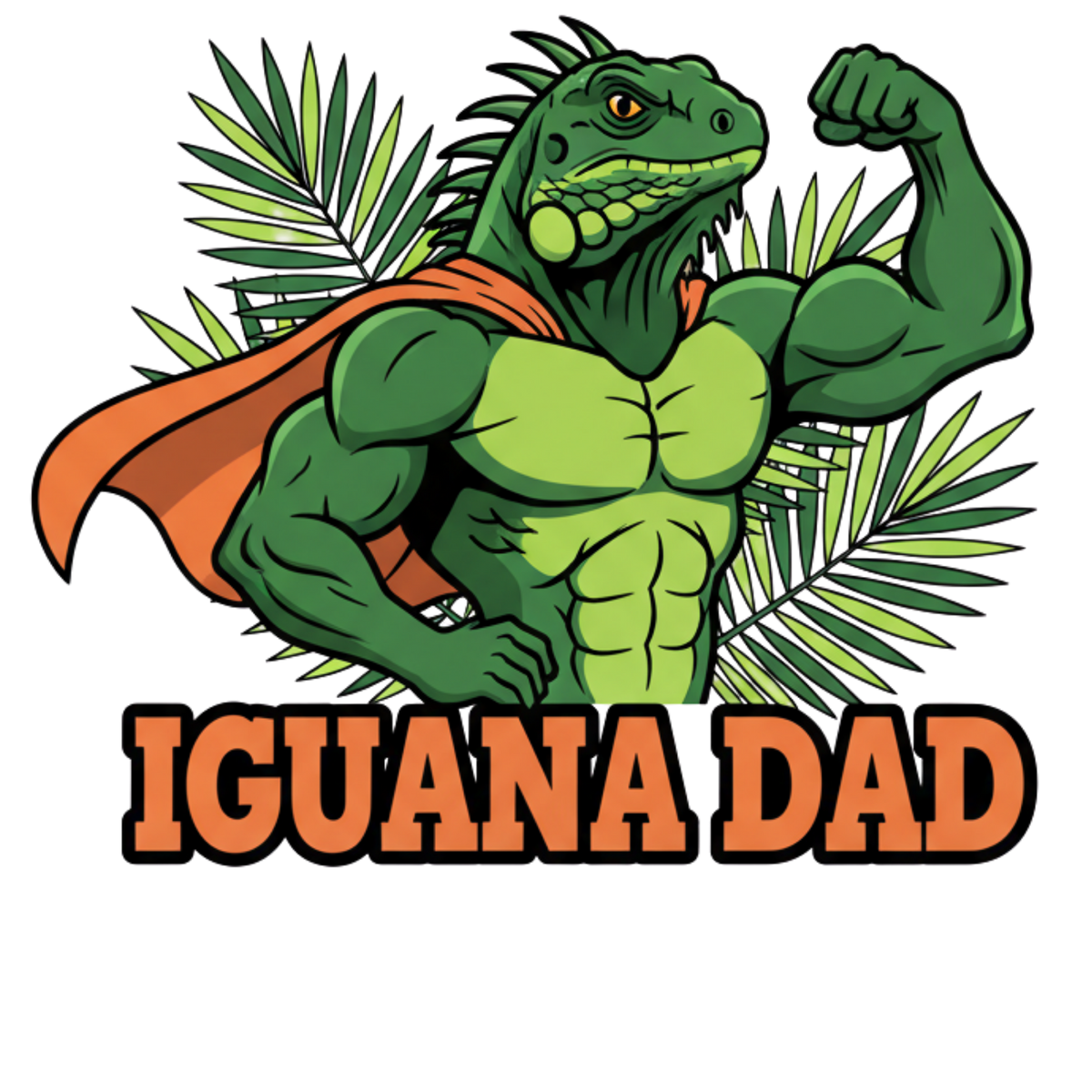 Iguana Dad Shirt design