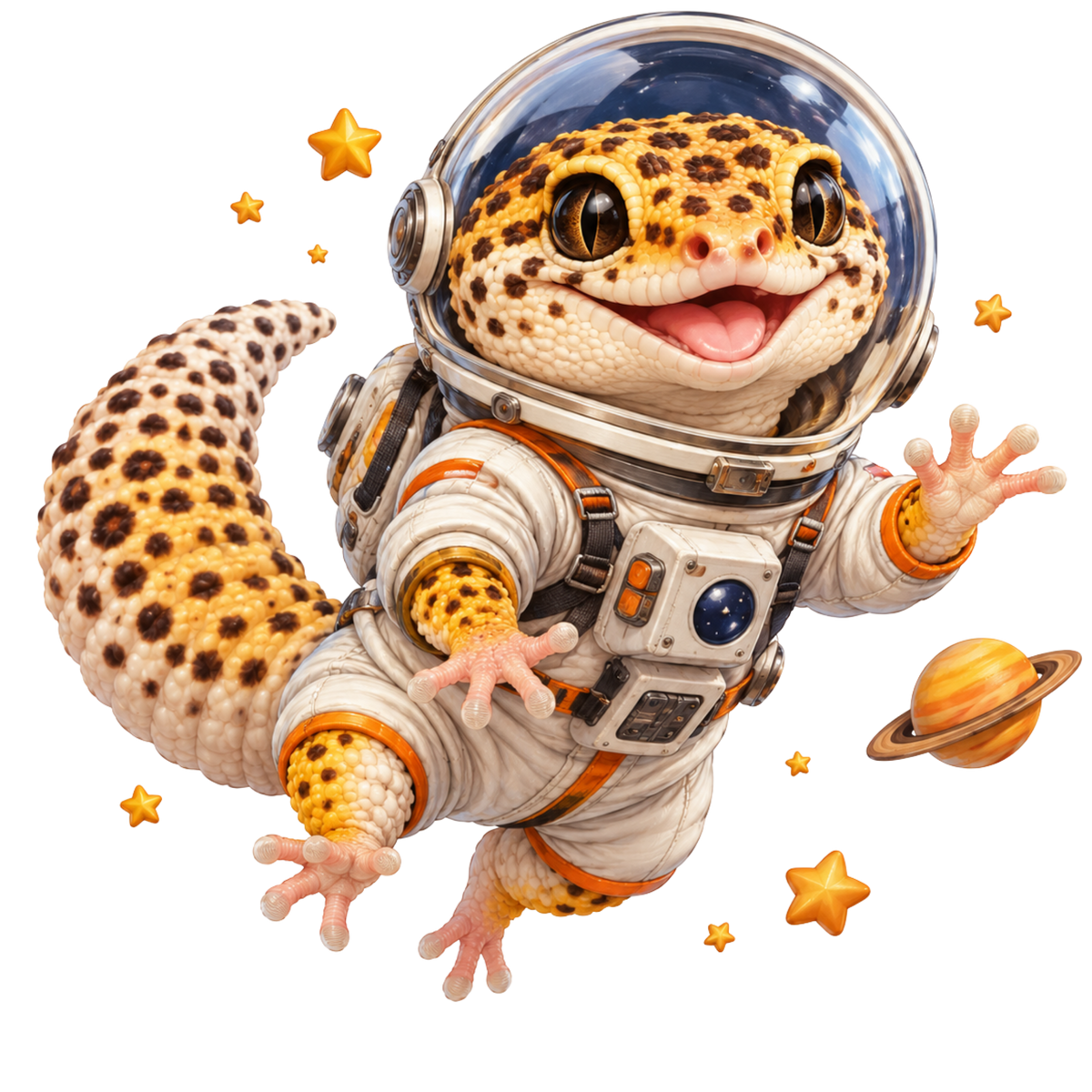 Leopard Gecko Astronaut design