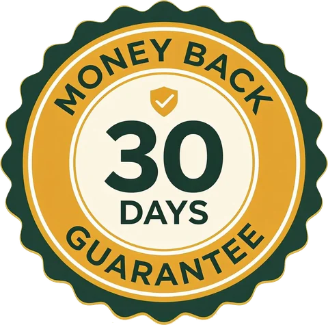 30 days money back guarantee